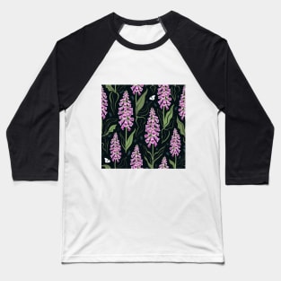 Foxgloves pattern Baseball T-Shirt